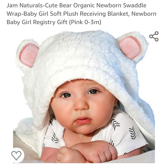 Jam Naturals-Cute Bear Organic Swaddle Wrap - Picture 4 of 8